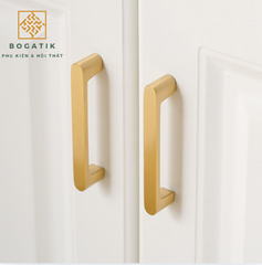 Tay cầm bằng đồng acrylic hiện đại tối giản ngăn kéo tủ giày tủ quần áo cửa Bắc Âu nhẹ sang trọng