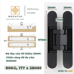 Bản lề cho cửa âm 3 chiều đa năng đa dụng tải trọng cao dùng cho cửa gỗ