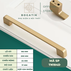 Tay nắm cửa tủ ngăn kéo, tay nắm tủ bếp hợp kim kẽm màu vàng kim nặng tay, cao cấp và hiện đại
