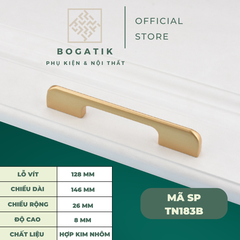 Tay nắm cửa tủ ngăn kéo, tay nắm tủ bếp quần áo hợp kim nhôm màu vàng cát sang trọng và hiện đại