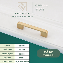 Tay nắm cửa tủ ngăn kéo, tay nắm tủ bếp hợp kim kẽm màu vàng kim nặng tay, cao cấp và hiện đại