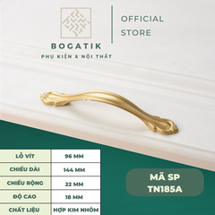 Tay nắm cửa tủ ngăn kéo, tay nắm tủ bếp hợp kim kẽm màu vàng kim nặng tay, cao cấp và hiện đại
