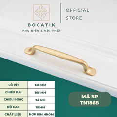 Tay nắm cửa tủ ngăn kéo, tay nắm tủ bếp hợp kim kẽm màu vàng kim nặng tay, cao cấp và hiện đại