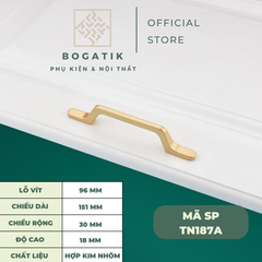 Tay nắm cửa tủ ngăn kéo, tay nắm tủ bếp hợp kim kẽm màu vàng kim nặng tay, cao cấp và hiện đại