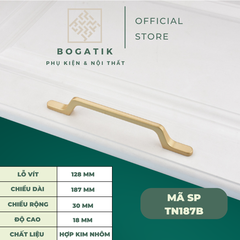 Tay nắm cửa tủ ngăn kéo, tay nắm tủ bếp hợp kim kẽm màu vàng kim nặng tay, cao cấp và hiện đại