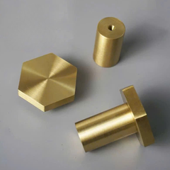 Núm tủ đồng thau hình ngũ giác HEXAGON