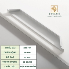 Tay nắm âm cửa tủ tay nắm âm tủ ĐA GIÁC hợp kim & chất lượng cao AT06, chống oxy hoá, siêu bền
