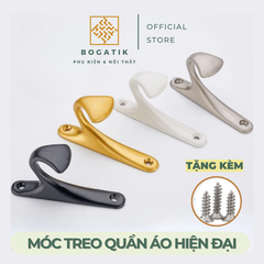 Móc treo tủ quần áo móc treo tường BOGATIK kèm theo ốc vít chất liệu hợp kim chắc chắn và độ bền cao