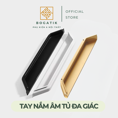 Tay nắm âm cửa tủ tay nắm âm tủ ĐA GIÁC hợp kim & chất lượng cao AT06, chống oxy hoá, siêu bền