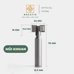 Tay nắm âm cửa tủ tay nắm âm tủ ĐA GIÁC hợp kim & chất lượng cao AT06, chống oxy hoá, siêu bền