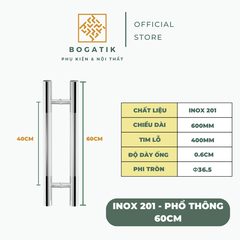 Tay nắm cửa tay nắm cửa KÍNH CƯỜNG LỰC INOX 201 giá rẻ