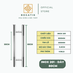 Tay nắm cửa tay nắm cửa KÍNH CƯỜNG LỰC INOX 201 giá rẻ
