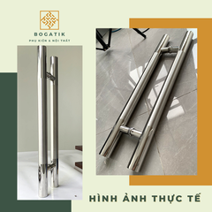 Tay nắm cửa tay nắm cửa KÍNH CƯỜNG LỰC INOX 304 chất lượng CAO CẤP loại siêu dày, nặng