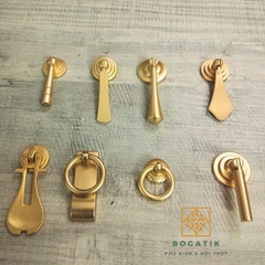 Tay nắm cửa tủ ngăn kéo tay nắm tủ bếp BOGATIK hợp kim KẼM giá rẻ màu vàng kim tinh tế & hiện đại