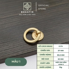 Tay nắm cửa tủ ngăn kéo tay nắm tủ bếp BOGATIK hợp kim KẼM giá rẻ màu vàng kim tinh tế & hiện đại