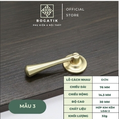 Tay nắm cửa tủ ngăn kéo tay nắm tủ bếp BOGATIK hợp kim KẼM giá rẻ màu vàng kim tinh tế & hiện đại