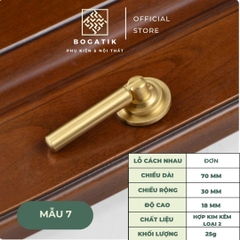 Tay nắm cửa tủ ngăn kéo tay nắm tủ bếp BOGATIK hợp kim KẼM giá rẻ màu vàng kim tinh tế & hiện đại