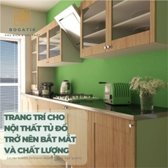 Combo núm tay nắm cửa tủ ngăn kéo núm TRÒN nội thất BOGATIK hợp kim KẼM đa màu hiện đại