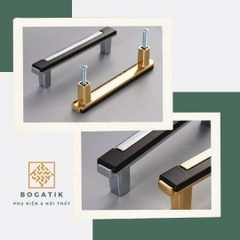 Tay nắm cửa tủ ngăn kéo tay nắm tủ bếp hợp kim kẽm cao cấp phong cách châu Âu tinh tế và sang trọng