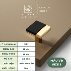 Tay nắm cửa tủ ngăn kéo tay nắm tủ bếp hợp kim kẽm cao cấp phong cách châu Âu tinh tế và sang trọng