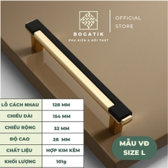 Tay nắm cửa tủ ngăn kéo tay nắm tủ bếp hợp kim kẽm cao cấp phong cách châu Âu tinh tế và sang trọng