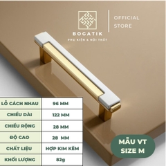Tay nắm cửa tủ ngăn kéo tay nắm tủ bếp hợp kim kẽm cao cấp phong cách châu Âu tinh tế và sang trọng