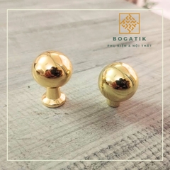 Tay nắm cửa tủ ngăn kéo tay nắm tủ bếp BOGATIK hợp kim KẼM VÀNG BÓNG hiện đại & cao cấp