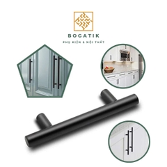 Tay nắm cửa tủ ngăn kéo tay nắm tủ bếp chất liệu thép không gỉ INOX ba màu: đen, bạc, vàng hiện đại
