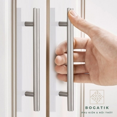 Tay nắm cửa tủ ngăn kéo tay nắm tủ bếp chất liệu thép không gỉ INOX ba màu: đen, bạc, vàng hiện đại