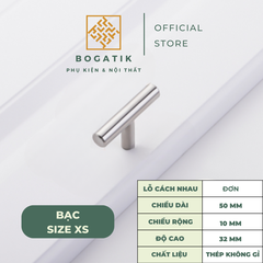 Tay nắm cửa tủ ngăn kéo tay nắm tủ bếp chất liệu thép không gỉ INOX ba màu: đen, bạc, vàng hiện đại