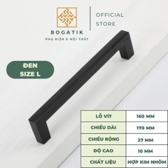 Tay nắm cửa tủ ngăn kéo tay nắm tủ bếp chữ U chất liệu hợp kim nhôm màu BẠC tinh tế và hiện đại
