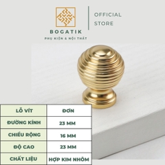 Núm tay nắm cửa tủ ngăn kéo núm tay nắm tủ bếp chất liệu hợp kim nhôm tinh tế và hiện đại