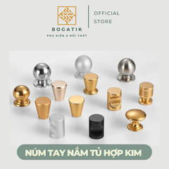 Núm tay nắm cửa tủ ngăn kéo núm tay nắm tủ bếp chất liệu hợp kim nhôm tinh tế và hiện đại