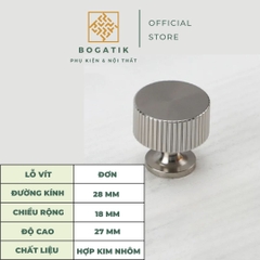 Núm tay nắm cửa tủ ngăn kéo núm tay nắm tủ bếp chất liệu hợp kim nhôm tinh tế và hiện đại