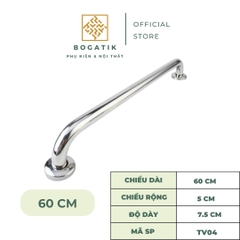 Tay vịn nhà tắm tay vịn nhà vệ sinh màu bạc chất liệu INOX thép không gỉ chất lượng cao và an toàn