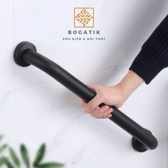 Tay vịn phòng tắm nhà vệ sinh chất liệu Inox 304 màu đen chất lượng cao, an toàn và siêu bền