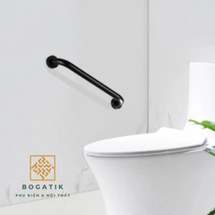 Tay vịn phòng tắm nhà vệ sinh chất liệu Inox 304 màu đen chất lượng cao, an toàn và siêu bền
