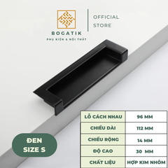 Tay nắm âm cửa tủ ngắn kéo chất liệu HỢP KIM nhôm 3 MÀU hiện đại và cao cấp