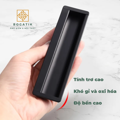 Tay nắm tủ âm tay nắm âm cửa xẻ rãnh màu ĐEN, VÀNG chất liệu hợp kim nhôm chất lượng AT05
