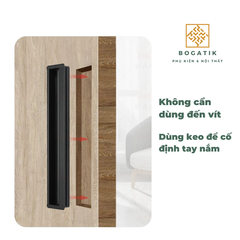 Tay nắm tủ âm tay nắm âm cửa xẻ rãnh màu ĐEN, VÀNG chất liệu hợp kim nhôm chất lượng AT05