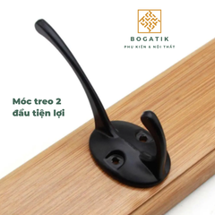 Móc treo tủ quần áo móc treo tường đồ dùng cá nhân đa năng kèm theo ốc vít chất liệu hợp kim nhôm hiện đại