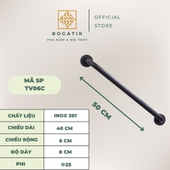 Tay vịn phòng tắm nhà vệ sinh chất liệu Inox 304 màu đen chất lượng cao, an toàn và siêu bền