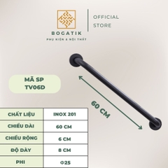 Tay vịn phòng tắm nhà vệ sinh chất liệu Inox 304 màu đen chất lượng cao, an toàn và siêu bền