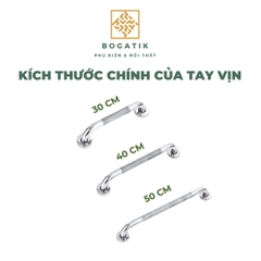 Tay vịn phòng tắm nhà vệ sinh có khía chất liệu thép không gỉ độ chống trượt cao, an toàn độ bền cao