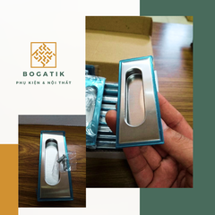 Tay nắm cửa tủ ngăn kéo tay nắm âm tủ BOGATIK INOX thép không gỉ cho cửa trượt cửa lùa AT08