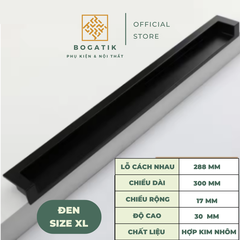 Tay nắm âm cửa tủ ngắn kéo chất liệu HỢP KIM nhôm 3 MÀU hiện đại và cao cấp