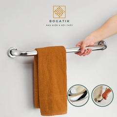 Tay vịn nhà tắm tay vịn nhà vệ sinh màu bạc chất liệu INOX thép không gỉ chất lượng cao và an toàn