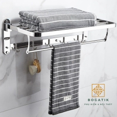 Giá treo khăn nhà tắm kệ nhà tắm kệ để đồ phòng tắm INOX 304 2 tầng độ bền cao đa năng và tiện lợi