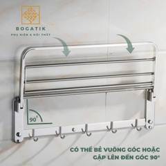Giá treo khăn nhà tắm kệ nhà tắm kệ để đồ phòng tắm INOX 304 2 tầng độ bền cao đa năng và tiện lợi