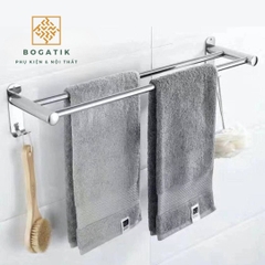 Giá treo khăn nhà tắm kệ nhà tắm kệ để đồ phòng tắm INOX 304 2 tầng độ bền cao đa năng và tiện lợi